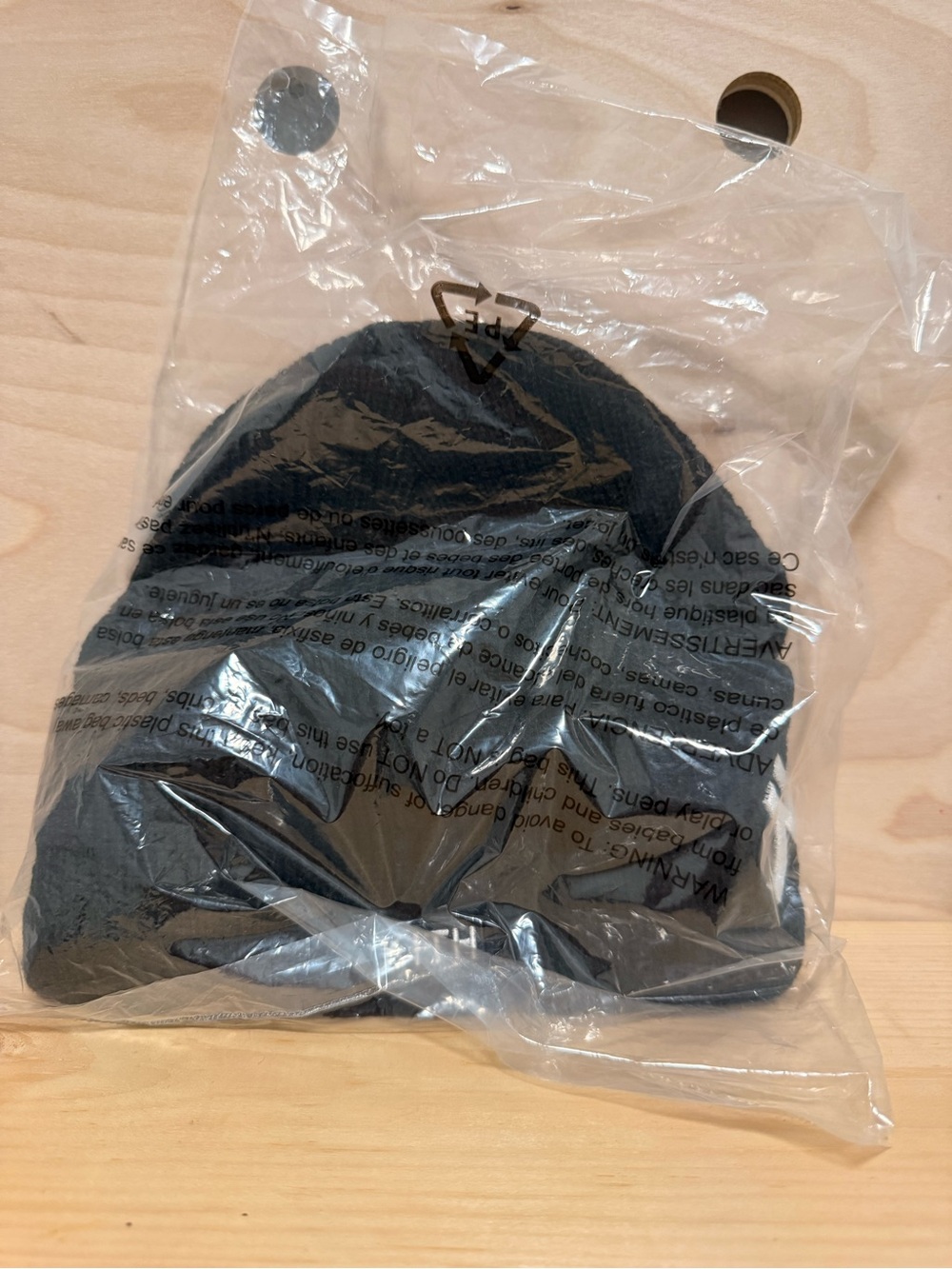 Kith Yankees Black Knit Beanie Hat with Visor